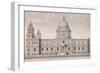 St Paul's Cathedral Exterior, C1750-Nathaniel Parr-Framed Giclee Print