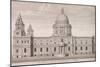 St Paul's Cathedral Exterior, C1750-Nathaniel Parr-Mounted Giclee Print