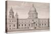 St Paul's Cathedral Exterior, C1750-Nathaniel Parr-Stretched Canvas