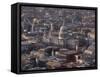 St. Paul's Cathedral from Above, London, England, United Kingdom, Europe-Charles Bowman-Framed Stretched Canvas