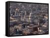 St. Paul's Cathedral from Above, London, England, United Kingdom, Europe-Charles Bowman-Framed Stretched Canvas