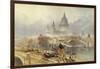 St. Paul's Cathedral from Blackfriars Bridge-David Roberts-Framed Giclee Print