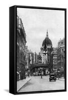 St Paul's Cathedral from Fleet Street on a Sunday, London, C1930S-null-Framed Stretched Canvas