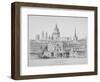 St Paul's Cathedral from Southwark Bridge, City of London, 1835-null-Framed Giclee Print