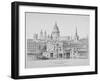 St Paul's Cathedral from Southwark Bridge, City of London, 1835-null-Framed Giclee Print