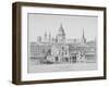 St Paul's Cathedral from Southwark Bridge, City of London, 1835-null-Framed Premium Giclee Print