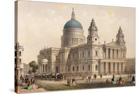 St. Paul's Cathedral from the North West-Thomas Hosmer Shepherd-Stretched Canvas