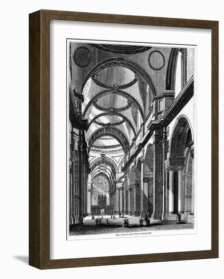 St. Paul's Cathedral, Historical Artwork-Middle Temple Library-Framed Photographic Print