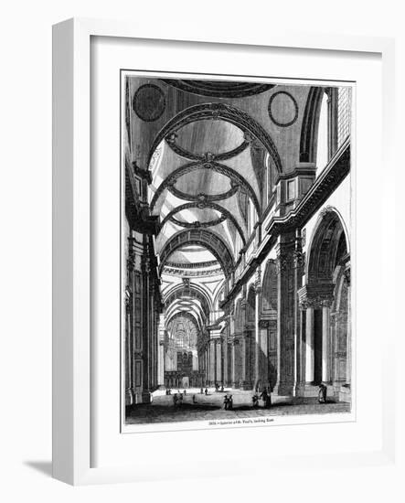 St. Paul's Cathedral, Historical Artwork-Middle Temple Library-Framed Photographic Print