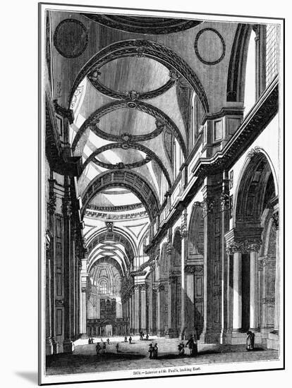 St. Paul's Cathedral, Historical Artwork-Middle Temple Library-Mounted Photographic Print