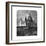 St Paul's Cathedral Illuminated for Thanksgiving Day, London, 1900-null-Framed Premium Giclee Print