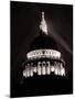 St. Paul's Cathedral in London Lit up at Night for Victory Day Celebrations, June 1946-null-Mounted Photographic Print