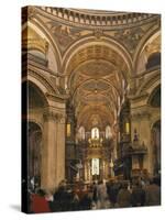 St. Paul's Cathedral Interior, London, England, United Kingdom, Europe-Nigel Blythe-Stretched Canvas