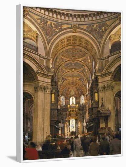 St. Paul's Cathedral Interior, London, England, United Kingdom, Europe-Nigel Blythe-Framed Photographic Print