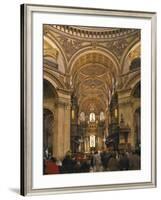 St. Paul's Cathedral Interior, London, England, United Kingdom, Europe-Nigel Blythe-Framed Photographic Print