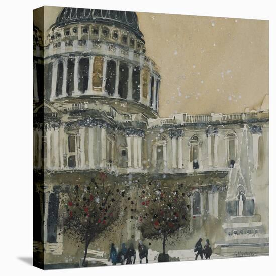 St. Paul's Cathedral, Late Autumn-Susan Brown-Stretched Canvas