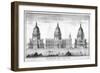 St Paul's Cathedral, London, 1742-null-Framed Giclee Print