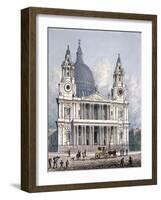 St Paul's Cathedral, London, 1810-George Shepherd-Framed Giclee Print