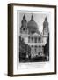 St Paul's Cathedral, London, 1816-JC Varrall-Framed Giclee Print