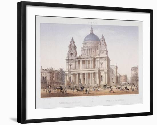 St Paul's Cathedral, London, C1855-Charles Riviere-Framed Giclee Print