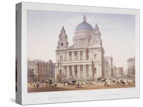 St Paul's Cathedral, London, C1855-Charles Riviere-Stretched Canvas