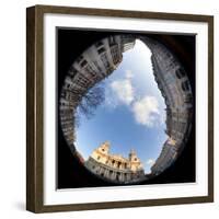 St. Paul's Cathedral, London, England (Fisheye View)-Jon Arnold-Framed Photographic Print