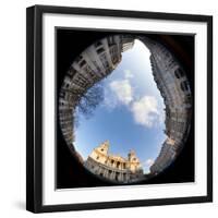 St. Paul's Cathedral, London, England (Fisheye View)-Jon Arnold-Framed Photographic Print