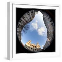 St. Paul's Cathedral, London, England (Fisheye View)-Jon Arnold-Framed Photographic Print