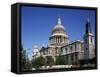 St. Paul's Cathedral, London, England, United Kingdom-Charles Bowman-Framed Stretched Canvas