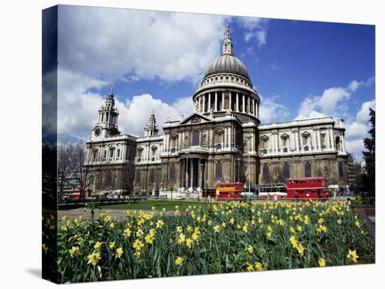 St. Paul's Cathedral, London, England, United Kingdom-Walter Rawlings-Stretched Canvas