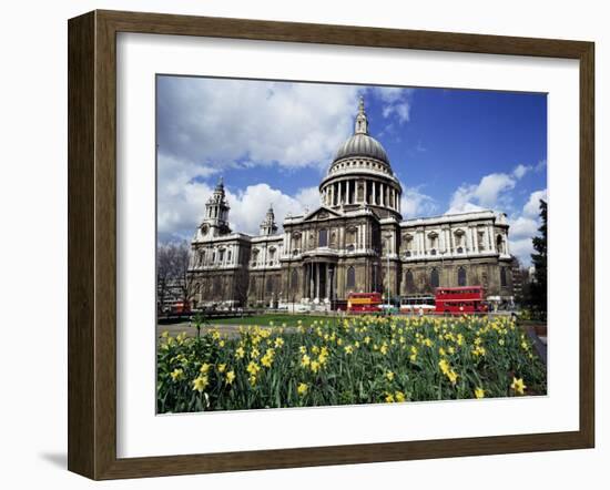 St. Paul's Cathedral, London, England, United Kingdom-Walter Rawlings-Framed Photographic Print