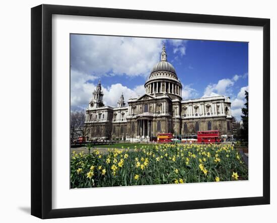 St. Paul's Cathedral, London, England, United Kingdom-Walter Rawlings-Framed Photographic Print