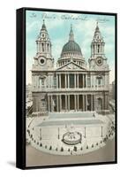 St. Paul's Cathedral, London, England-null-Framed Stretched Canvas