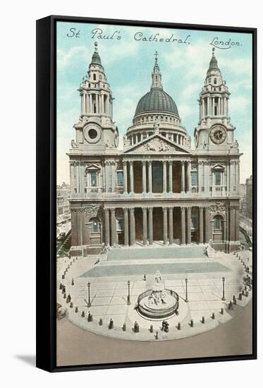 St. Paul's Cathedral, London, England-null-Framed Stretched Canvas