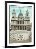 St. Paul's Cathedral, London, England-null-Framed Art Print