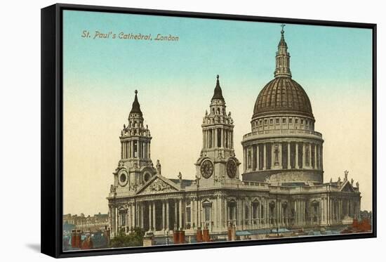 St. Paul's Cathedral, London, England-null-Framed Stretched Canvas