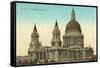 St. Paul's Cathedral, London, England-null-Framed Stretched Canvas