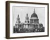 St Paul's Cathedral, London, Late 19th Century-John L Stoddard-Framed Giclee Print