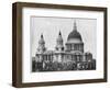 St Paul's Cathedral, London, Late 19th Century-John L Stoddard-Framed Giclee Print