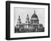 St Paul's Cathedral, London, Late 19th Century-John L Stoddard-Framed Giclee Print