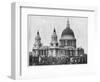 St Paul's Cathedral, London, Late 19th Century-John L Stoddard-Framed Giclee Print