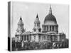 St Paul's Cathedral, London, Late 19th Century-John L Stoddard-Stretched Canvas