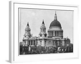 St Paul's Cathedral, London, Late 19th Century-John L Stoddard-Framed Giclee Print