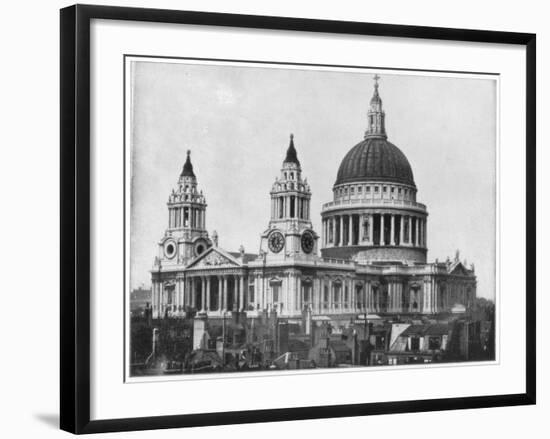 St Paul's Cathedral, London, Late 19th Century-John L Stoddard-Framed Giclee Print