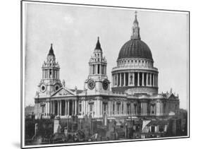 St Paul's Cathedral, London, Late 19th Century-John L Stoddard-Mounted Giclee Print