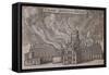 St Paul's Cathedral, London, on Fire, 1666-Wenceslaus Hollar-Framed Stretched Canvas