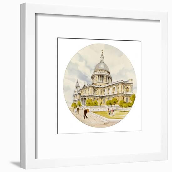 St Paul's Cathedral - London-Malcolm Greensmith-Framed Art Print