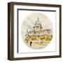 St Paul's Cathedral - London-Malcolm Greensmith-Framed Art Print