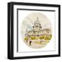 St Paul's Cathedral - London-Malcolm Greensmith-Framed Art Print