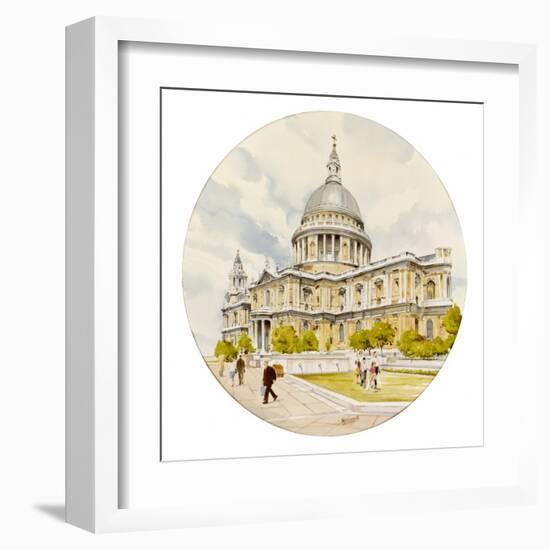 St Paul's Cathedral - London-Malcolm Greensmith-Framed Art Print